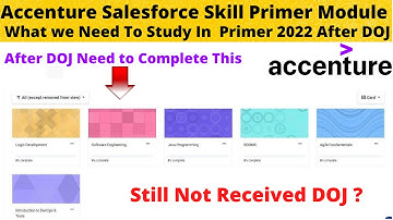 Accenture Salesforce Skill Primer Module Training 2022 | Accenture primer module assessment answers