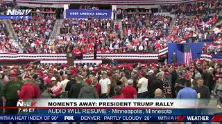 THE WAVE: Crowd at Trump rally keeps themselves entertained doing the wave