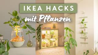 3 geniale IKEA Pflanzen-Hacks 🌿 KALLAX Regal, Wasserpflanze mit Licht & Ablegerstation