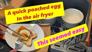 Poach Eggs in the air fryer