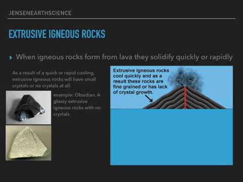 Intrusive vs extrusive igneous rocks