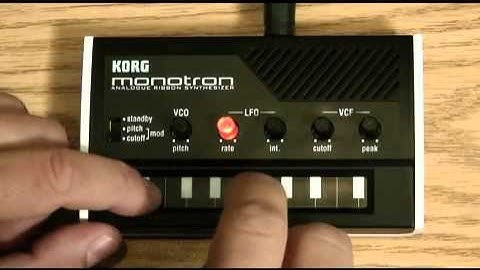 monotron Analog Ribbon Synthesizer- Sound Programming Examples- In The Studio with Korg.mp4