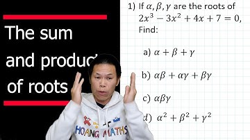 Application of Sum and Products of the Roots of a Cubic Equations: Part 1