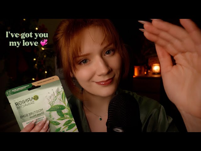 ASMR Pampering 🥰 Kisses,Face Tracing,Skin care,Eye cleaning💕🫂