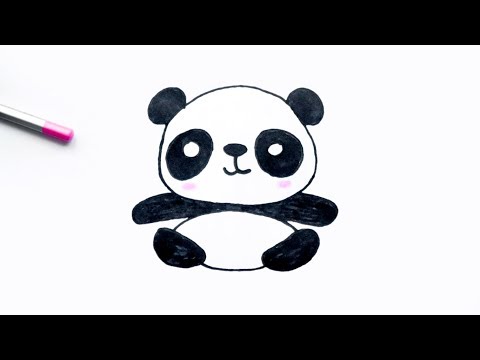 Draw and Coloring Panda - Tập vẽ và tô màu Gấu trúc