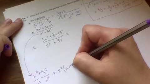 7.4 Partial Fractions Notes Video - PreCalculus