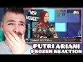 First Time Reacting to Putri Ariani &quot;Let It Go&quot; | Frozen OST Cover | REACTION