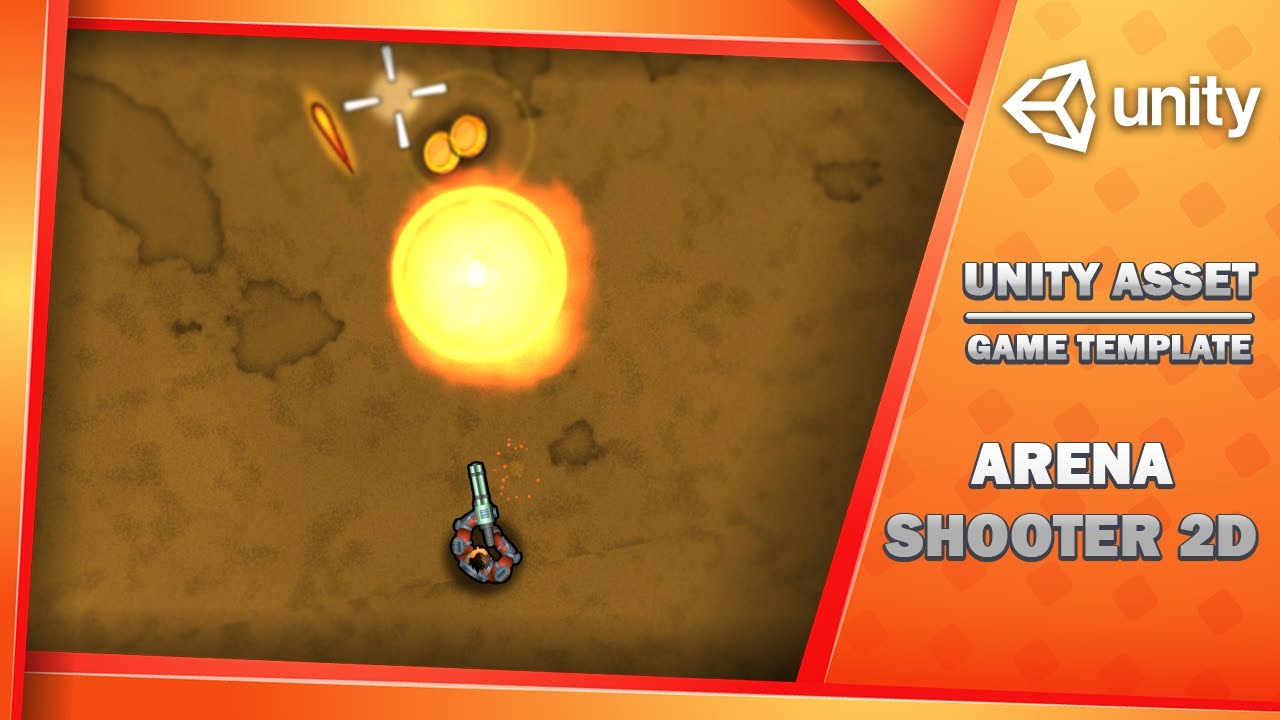 Top Down Arena Shooter 2D - Game Template, video preview 6