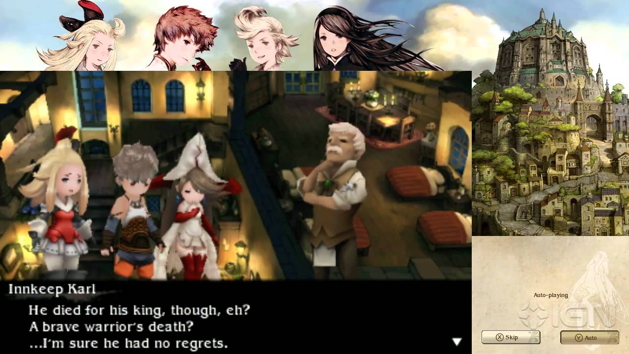 Bravely Default Walkthrough - Intro: Attack on Caldisla (Part 7)