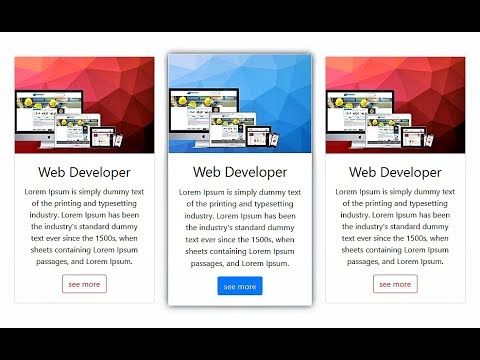 How to Design Card With Bootstrap | Card design in 5 mins | Bootstrap 4 ...