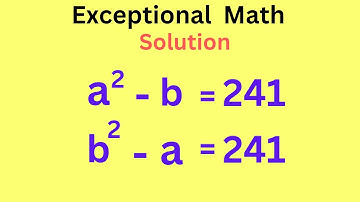 A Beautiful Algebra Olympiad Question | Find the Value of a & b |