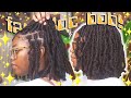 let's do faux locs! ✨ natural looking distressed faux loc bob