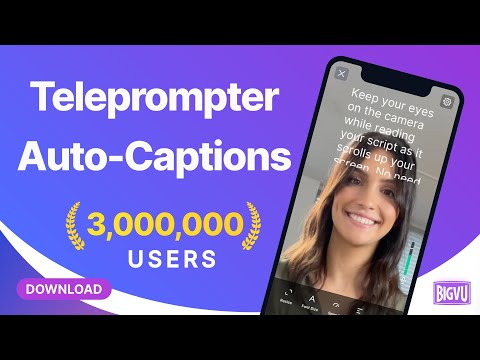 BIGVU Teleprompter & Captions