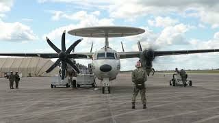 E-2D Hawkeyes take flight for Command and Control at Checkered Flag