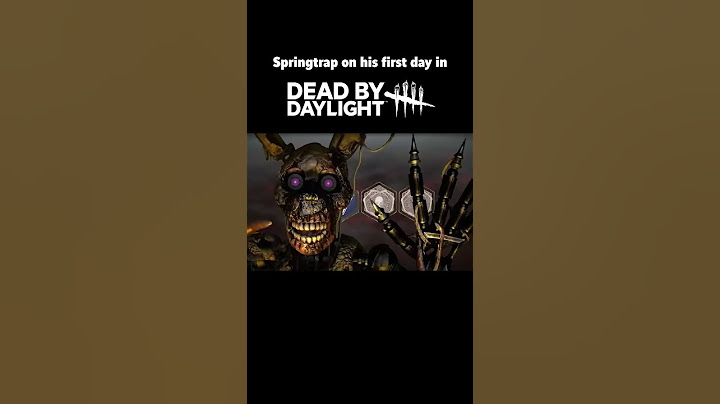 Springtrap on his first day in Dead by Daylight 💀 #DBD #FNAF