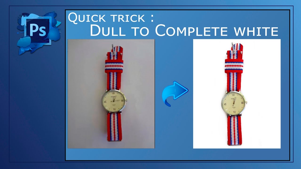 Plain white background in Photoshop | Tutorial for e-commerce