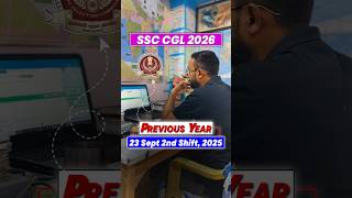 SSC CGL 2026🎯| PYP 💯| CGL 23 September 2nd Shift,2025✅| #ssc #cgl #mocktest #shorts #ssccgl