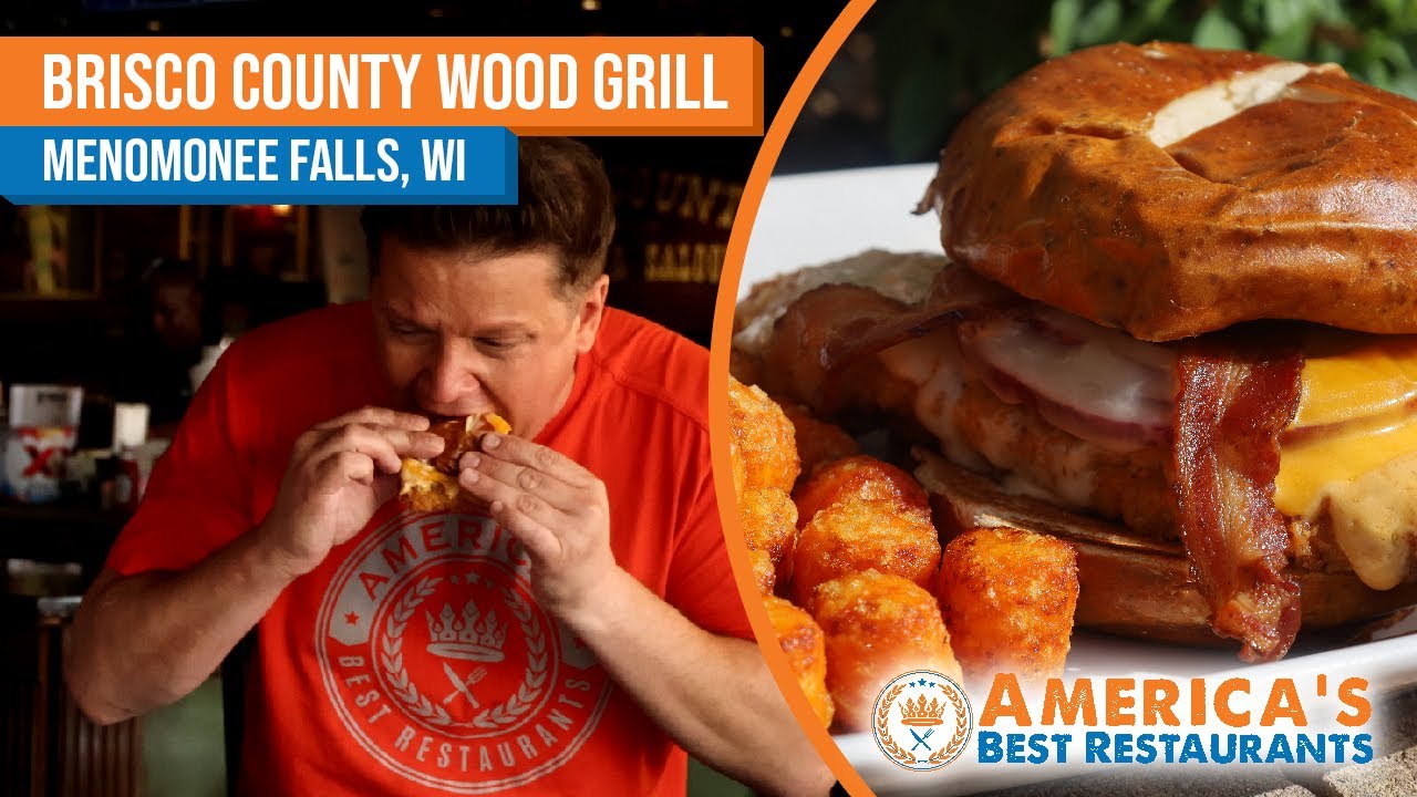 3 Words: Pretzel Chicken Sandwich- Only At Brisco County Wood Grill!