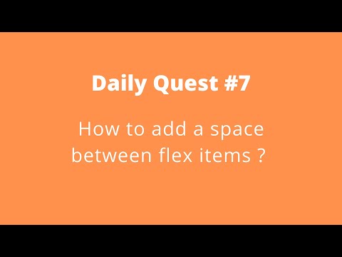 Daily Quest #7 | Code With Marish 😎| How to add space between flex items | CSS Flex