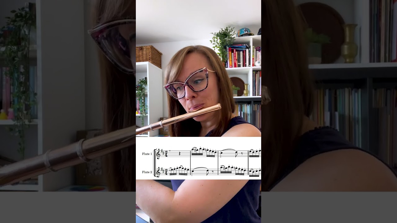 Sight read a flute duet with me! #6, top part