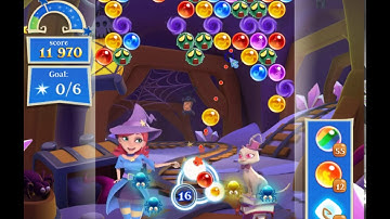 Bubble Witch 2 Saga Level 1680 with no booster & 1 bubble left