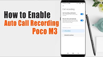 How to Enable Auto Call Recording in Poco M3