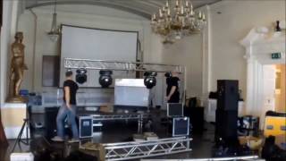 How to set up moving heads on trussing