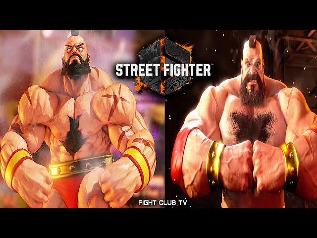 Fighting-Games Daily on X: Street Fighter 6 - Zangief Comparison