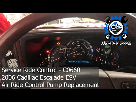 Service Ride Control - C0660 - 2006 Cadillac Escalade ESV - Air Ride Suspension Compressor Pump