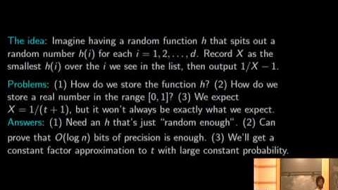 Sketching and Streaming Algorithms - Jelani Nelson