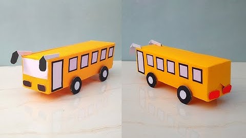 How to make easy paper bus | paper car | paper toys
