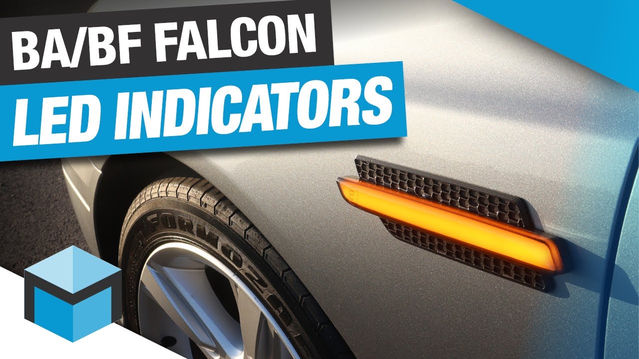 ⚡Ford BA/BF Falcon Aftermarket Side Indicators Ozeparts LED Sequential Flashers YouTube