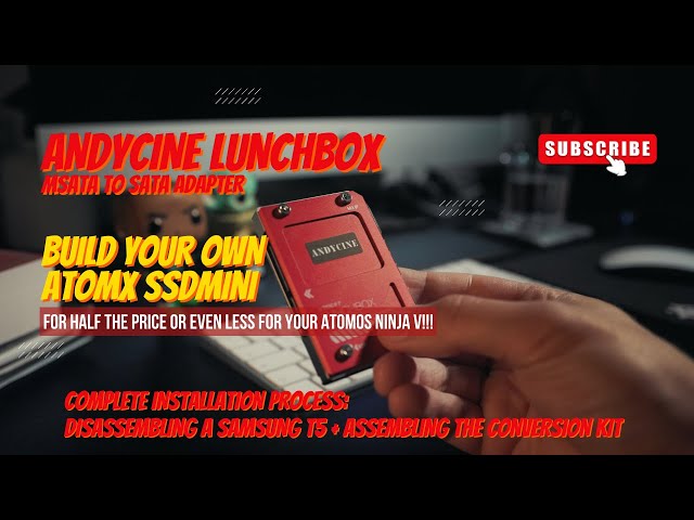 Build your own tiny SSD for the Atomos Ninja V for 1/2 the price of AtomX  SSDmini. Andycine LunchBox
