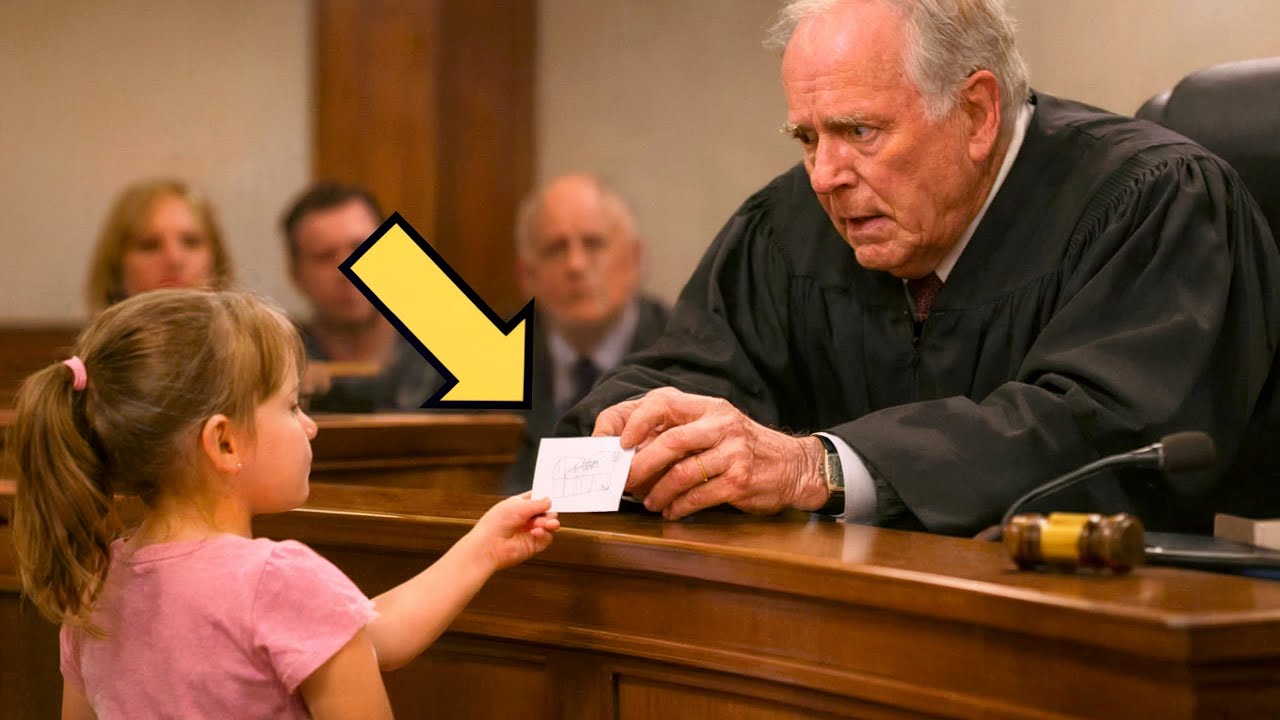 UNE FILLE REMET UN DESSIN AU JUGE… ET IL TREMBLE EN VOYANT UN DÉTAIL CACHÉ DEPUIS DES ANNÉES