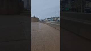 Cyclists battling storm Floris in Blackpool #storm #floris #justanotherday #blackpool