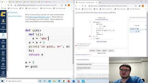 Python tutor problems