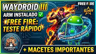 Waydroid III ARM Instalado, Free Fire Teste Rápido e Alguns Macetes #android #biglinux #linux