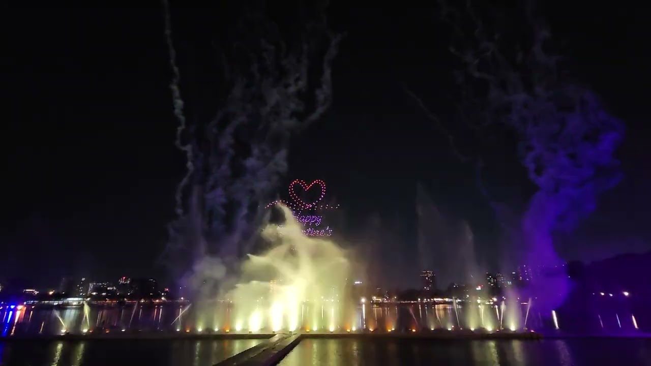 2026/2/14#蓮池潭#左營太子宮#水舞煙火秀#精彩無人機表演