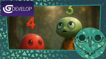 GDevelop - player and enemy health displays