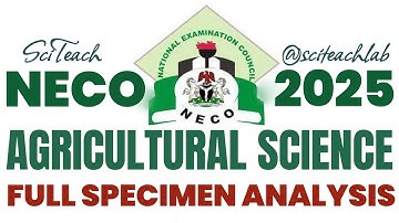 NECO 2025 Agricultural Science Practical