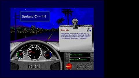 Trying to install Borland C++ 4.5