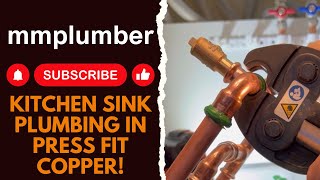 kitchen sink plumbing in press fit copper!