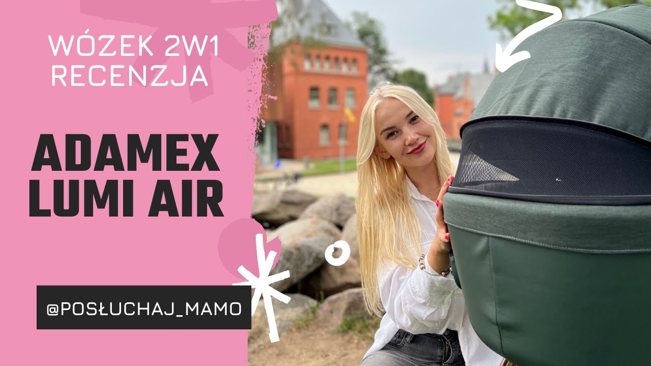 Adamex Lumi Air wózek 2w1 RECENZJA - YouTube