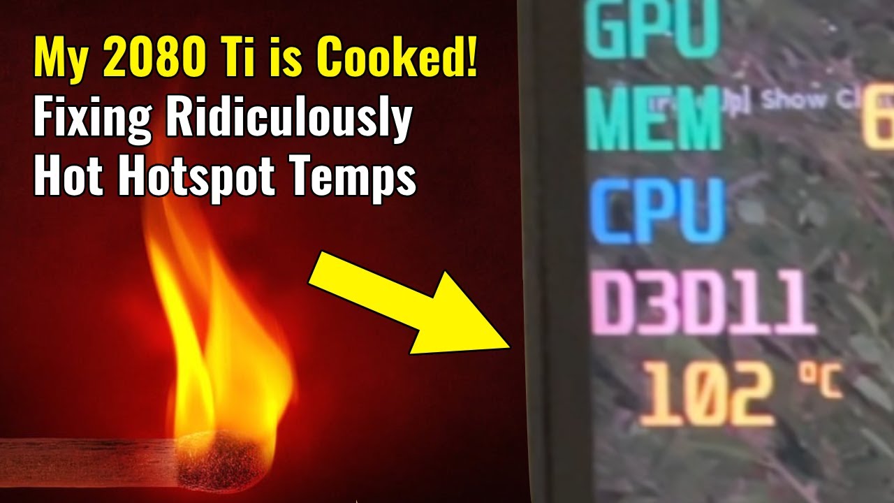 My 2080 Ti is Cooked! Fixing Ridiculously Hot Hotspot Temps
