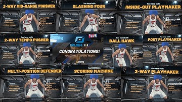 I WON 1V1 RUSH with the 10 RAREST BUILDS in NBA 2K20