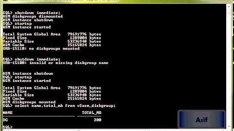 Creating and Managing Oracle ASM Instance and Diskgroups part 02
