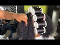 BEAUTIFUL NATURAL HAIR / ROLLER SET!!