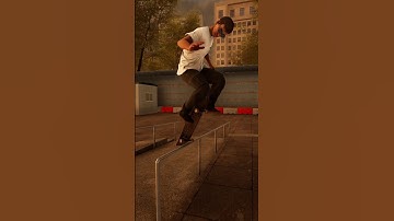 Wrap Around Rail Nose Manual 🌍🔥 #skate #session #sessionskatesim #shorts