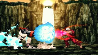 Street Fighter Cyber Evil Ryu VS Orochi Ken || Battle OF Darkness || Abnormal Fighting ||