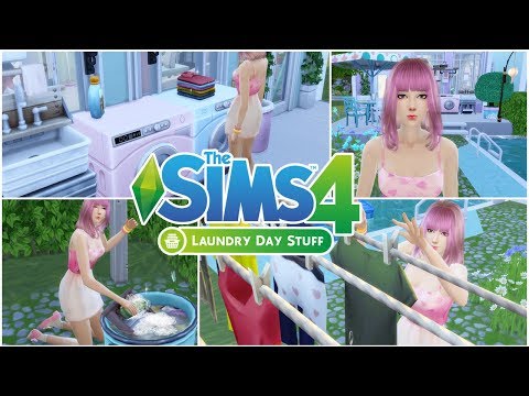 บ้านว่างไม่ได้อ่อย ซักผ้าบ่อยๆหลายๆน้ำ ? | รีวิว The Sims 4 Laundry Day